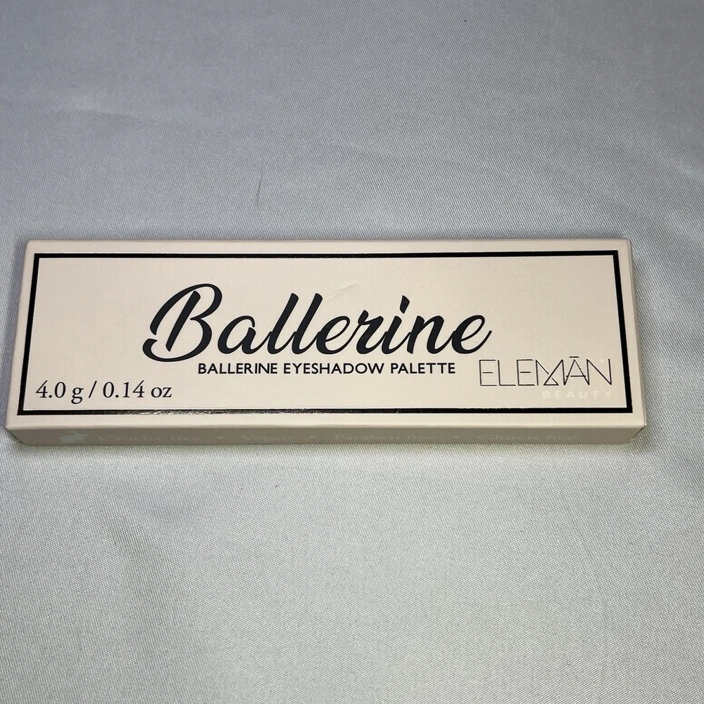 Eleman Eyeshadow 5 Pan Ballerine Palette‎ Matte Shimmer Pink Nude Wet Dry New